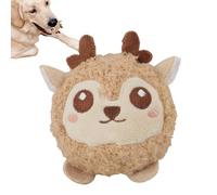 Genérico Squeaky Dog Balls, Funny Plush Animal Toy Balls for Puppies with Sound, Soft Chew Training Aid with Cute Design, Interactive Pet Toys for Home, Bedroom, Small Dogs, 3.54x3.54x3.94 in