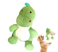 Genérico Squeaky Dog Chew Toy, Animal Puppy Interactive Teether Supplies, 22x33x37cm Adorable Dinosaur Shape Design Cute Pet Puppy Squeaky Toys for Small Medium Large Dogs