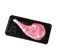 Genérico Squeaky Dog Chew Toy, Bite Resistant Puppy Toys, 9.06x4.53x1.18 Inches Interactive Fetch & Play, Steak Shaped Pooch Toy for Medium to Large Dogs with Strong Bites