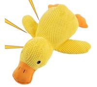 Genérico Squeaky Dog Toy - Interactive Soft Yellow Duck Chewing Supplies, Plush Puppy Teething Toy | Durable Comfort Fabric Duck, Play Training Family Time Travel Beach Park Yard Indoor Outdoor