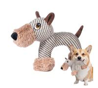 Genérico Squeaky Dog Toys - 11,4 pulgadas Soft Plush Chew Doll | Animal Shaped Teeth Cleaning Toy, Interactive Squeaker Toy for Puppy Aggressive Chewers, Indoor Play and Birthday Games