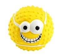 Genérico Squeaky Dog Toys -Latex Squeaky Dog Toy Ball - Bouncy Chewing Play Ball | Funny Face Design Squeakys Pet Toy | Interactive Playy Toys Ideal for Small and Medium Dogs, Puppies, and Cats