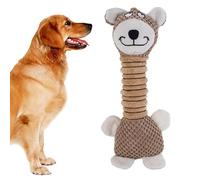 Genérico Squeaky Dog Toys - Long Neck Plush Tiger Pig Interactive Dog Toy, Features -Layer Armored Ballistic Nylon Mesh and Reinforced Diamond Cross-Stitching, Stuffing-Free Safety | For Small Mediu
