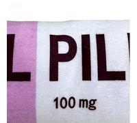 Genérico Squeaky Dog Toys, Pill Shape Stuffed Toy, 7.87 Inches Squeaker Puppy Toy with Reinforced Fabric Core, Solid-Build Plush for Boredom Relieving, Squeaking Playing, and Canine Exercising