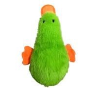 Genérico Squeaky Duck Toy, Plush Chew Toy, Soft Pet Companion for Small Dogs and Cats, Indoor Play, Lightweight Animal Toys with Sound, Wear-Resistant Gift forPet Lovers, Green