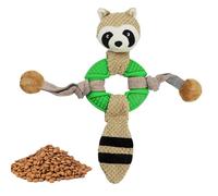 Genérico Squeaky Juguetes para perros pequeños | Cuerda de despertar para la dentición de peluche con diseño de animales - Juguetes para perros - para jardín césped parque camping exterior