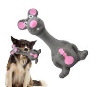 Genérico Squeaky Latex Dog Toys | 14x7x7cm Standing Stick Mice Puppy Interactive Play | Realistic For Interactive Play, Mice Shape Toy For Aggressive Chewers, Puppy Teeth Toys For Indoor Outdoor Fun