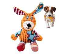 Generico Squeaky Plush Dog Toy-Interactive Animal Shape Chew Toy with Crinkle Paper, Soft Puppy Training Toy for Fetch & Indoor Play, Durable Companion for Small & Medium Dogs