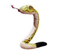 Generico Squeaky Snake Dog Toy - Lovely Plush Snake Design Squeaky Dog Toys For Aggressive Chewers - Bite-resistant Sounding Paper Animals Chew Toy For Large And Small Dogs - Snake Plush Dog Toy