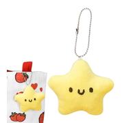 Genérico Squeaky Star Keychain - Fabric 8cm, Plush Doll Pendant, Five-Pointed Star Design | Tactile Fun Feature, Backpack Accessory, Cute Keyring Charm For Backpacks, Car Keys, Women, Children