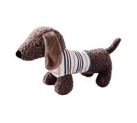 Genérico Squeaky Stuffed Animal Dog Toys, Soft Plush Puppy Chew Toy, 11.81x4.72x6.69 Inches Dachshund Design, Interactive Pet Training for Indoor, Outdoor Use, Play