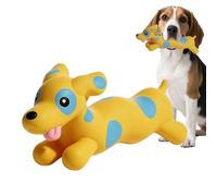 Genérico Squeaky Toys for Dogs | Cute Puppy Shape Interactive,Dog Chew Toy with Squeaker - for Chewing Fetching Entertaining Training Teething Medium Large Breed Home Outdoor Play