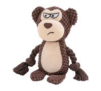 Genérico Squeaky Tug Toy, Plush Puppy Rope Chew Toy, 7.48 Inches Interactive Dog with Soft Build, Plush Pet Play Rope, Puppy Chew with Fun Design, Training Accessory for Indoor Outdoor Use