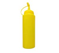 Genérico Squeeze Squirt Condiment Bottle | Reusable Plastiic Sauce Seasoning Bottles | Squeezy Squirrt Bottless for Ketchup Hot Sauces Oil with Funnel, Sticker Lable