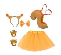 Generico Squirrel Costume - Halloween Cosplay Accessories,Plush Animal Bow Tie Hairband Costume | for Easter Birthday Holiday Holiday Carnivals Theater School Plays Photoshoot Children Girls