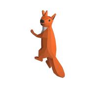 Genérico Squirrel Paper Model Hand Made Animal Papercraft Wall Decor 3D Origami Room Ornament DIY Stereoscopic Origami Low Poly Puzzles