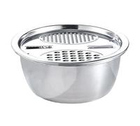 Genérico Stackable Mixing Bowls - Kitchen Set for Meal Prep | Stainless Steel with Space Saving Design, Multi Size Cooking Bowls, Food Rinsing Storage Dough Making Serving Aid