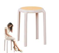 Generico Stackable Stools | Dressing Stool | Large Sitting Stool | Barstools | Backless Nesting Stool | Stacking Round Seating | Breathable Backless Kitchen Seating for Home | Home Accessories