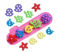 Genérico Stacking Toys - 16PCS Silicone Building Blocks Sea Animal Educational Toy Sensory Stacking Blocks For Ages 1 To 4 Preschool Learning Toy