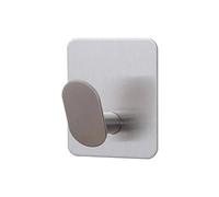 Genérico Stainless Adhesive Hook, Non-Slip Wall Mount, Heavy Duty Hanger, Removable Bathroom Bedroom Entryway Organizer, Practical Living Room Door Storage Aid, Utility Gear for Coat, Key, Hat, 4.5cm