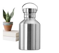 Generico Stainless Steel Bottle - Large Hydration Jug, Single Wall Mug | Two Liter Water Cup Carry Handle Container | Beverage Cooling Accessory with Summer Fishing Camping Mountaineering Sports