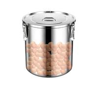 Genérico Stainless Steel Canister - Flour Storage Container | 12L Airtight Organization With Lid | Food Containers For Kitchen Pantry Sugar Rice Baking Cereal Snack Grain Powder Coffee Bean Oil