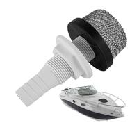 Genérico Stainless Steel Filter, Marine Aerator Inlet Strainer, 5cm Compact Filter with Mesh Guard, Resistant Steel Screen, Air Pump Filterr with Fine Mesh, Aerator Filterr for Fish Tank Boat