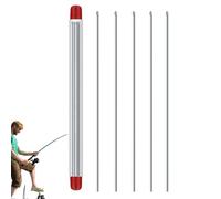 Genérico Stainless Steel Fishing Baiting Needle Set, 5-Piece Hollow Rigging Tool Kit - Heavy Duty Worm & Hook Needle For Carp, Sea & Pike Fishing - Portable Bait Loader For Soft Lures & Boilies