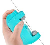 Genérico Stainless Steel Fishing Hook - Electric GT Knot Tying Tool Automatic Hook Tyer Machine | FishingHook Line Knotter Lure Leader Line Quick Knotting Device Rechargeable Portable Black 125RPM