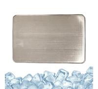 Genérico Stainless Steel Ice Pack, Reusable Cooling Ice Plate, Lunch Box Cold Pack, Authentic Drink Chiller Insert for Picnic Office Travel Fishing Hiking and Outdoor Use 6.89x4.53in