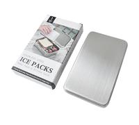 Genérico Stainless Steel Ice - Reusable Ice Packs For Lunch Boxes | 6 Pieces Long Lasting Portable Freezer Packs For Home Office Travel Camping Hiking Fishing Lunch Box Beverage