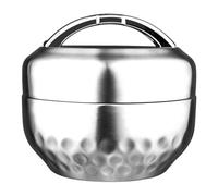 Genérico Stainless Steel Lunch Box - Insulated Double Tier Food Carrier, 1L Durable Thermal Meal with Handle, Compact Style Container for Adults | Office Lunch, Outdoor Travel, School, Healthy Prep