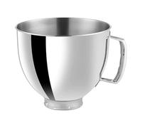 Genérico Stainless Steel Mixer Bow, Máquina de chef, tazón de acero inoxidable 304, cubo for mezclar de 4,5 l, batidor de huevos con mango, batidora de masa de 5 cuartos,for Mixer Bowl Replacement