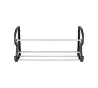 Genérico Stainless Steel No-Drill Wall Organization Over The Door Organizer