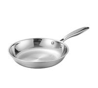 Generico Stainless Steel Pan - 28 cm, Professional Cooking, Multi Function | Even Heat Performance, Durable Build For Omelette, Pancake, Steak, Fish, Stir Fry, Camping, Restaurant, Home Kitchen