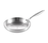 Genérico Stainless Steel Pan - Deep Skillet Cooking Pan | Oven Safe Triply Stainless Steel Frying Pans, 304 Triple Layer Uncoated For Steak Eggs Cooking Kitchen Home