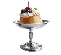 Generico Stainless Steel Pudding Cups, Elegant Dessert Goblets, (3.07x3.86 inches) Durable Mousse Cups, Stylish Ice Cream Dish, Multi-Purpose Dessert Bowl for Sundae, Fruit Salad, Snacks