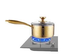 Genérico Stainless Steel Saucepan - 16 cm Cooking Pot for Soups Sauces and Heating Meals | 1100 g Ergonómico Handle with Lid, Kitchen Cookware for Home Restaurant Camping Picnic Food Preparation