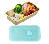 Generico Stainless Steel Snack Box, Lunch Container with Lid, Strong Food Storage Case, 7.87x4.13x1.5 Inches, Compact Ideal for School, Daycare, Travel, Picnics, Camping and Kindergarten