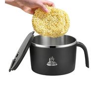 Genérico Stainless Steel Soup Bowl, Meal Prep Container, Covered Noodle Bowl For Lunch Dinner, Leakproof Design, Office Kitchen Tool, Portable Food Storage For College Work Travel Picnic