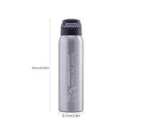 Genérico Stainless Steel Thermal Bike Water Bottle 500ml - Double Wall Insulated Cycling Cup With Leakproof Lid And Heat Retention Design | For Road Bikes Mountain Bikes Commuting Sports Travel