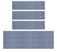 Genérico Stair Carpet Cover, Edging Steps Non Slip Treads 15 Pieces for Safety, Adhesive Runner with Reusable Design, for Elders Kids Dogs Indoor Home Garage Patio Dormitory 29.92x7.87 Inches