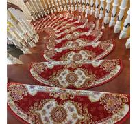 Genérico Stair treads 2 4 10 12 15 16 20 Piezas Cubiertas De Peldaños De Escalera De Alfombra De Nariz De Toro, Forma De Arco, Peldaños De Antideslizantes(20 pcs,L W 24cm x 75cm)