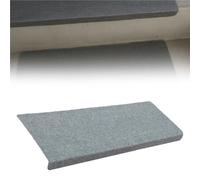 Genérico Stair treads 2 4 10 12 15 16 Paquete De 20 Cubiertas para Escalones Bullnose, Alfombra L Share para, De Borde A Borde, Fácil De Limpiar Reutilizable(4 pcs,L W 22cm x 60cm)