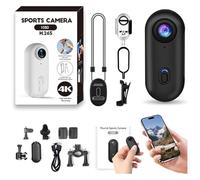 Genérico Stallion Frames Body Camera, Stallion Frames 4k Mini Handsfree Bodycam, 2025 Wearable Video Sports 1080p Cameras, For Sports, Cycling, Traveling, etc. (Black Standard,1080P)