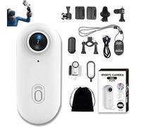 Genérico Stallion Frames Body Camera, Stallion Frames 4k Mini Handsfree Bodycam, 2025 Wearable Video Sports 1080p Cameras, For Sports, Cycling, Traveling, etc. (White Premium,1080P)