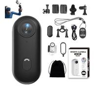 Genérico Stallion Frames Body Camera, Stallion Frames 4k Mini Handsfree Bodycam, 2025 Wearable Video Sports 1080p Cameras, For Sports, Cycling, Traveling, etc. (Black Premium,1080P)