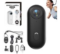 Genérico Stallion Frames Body Camera, Stallionframes 4k Mini Handsfree Bodycam, HD 1080p/4k Pocket Action CAM with Waterproof Case、Bracket for Cycling, Travel, Pet, Photography (Black-Standard,1080P)