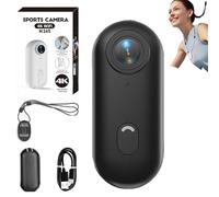 Genérico Stallion Frames Body Camera, Stallionframes 4k Mini Handsfree Bodycam, HD 1080p/4k Pocket Action CAM with Waterproof Case、Bracket for Cycling, Travel, Pet, Photography (Black-Reduced,4K)