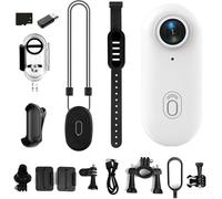 Genérico Stallion Frames Body Camera, Stallionframes 4K Mini Handsfree Bodycam, Thumb-Sized 4K/1080P HD with 30M Waterproof Case, Magnetic Clip for Cycling, Diving & Pet Adventures (White,1080P)
